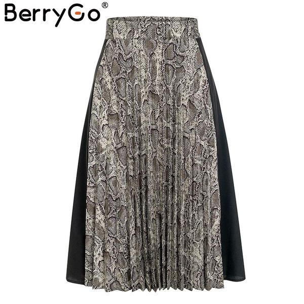 skirts berrygo snake print women pleated skirt vintage patchwork elastic high waist short side zipper party female casual, Black
skirts berrygo snake print women pleated skirt vintage patchwork elastic high waist short side zipper party female casual, Black