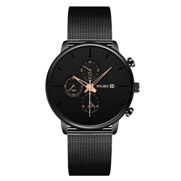 wristwatches 2021 fashion mens black watches luxury men business stainless steel mesh belt quartz watch man casual clock relogio masculino, Slivery;brown
wristwatches 2021 fashion mens black watches luxury men business stainless steel mesh belt quartz watch man casual clock relogio masculino, Slivery;brown