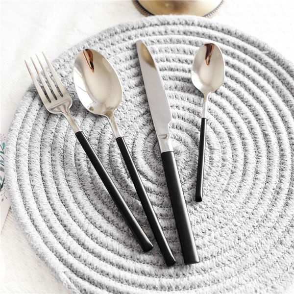 dinnerware sets 24pcs/set classical black stainless steel cutlery set titanium flatware dinner knife fork spoon tableware
dinnerware sets 24pcs/set classical black stainless steel cutlery set titanium flatware dinner knife fork spoon tableware