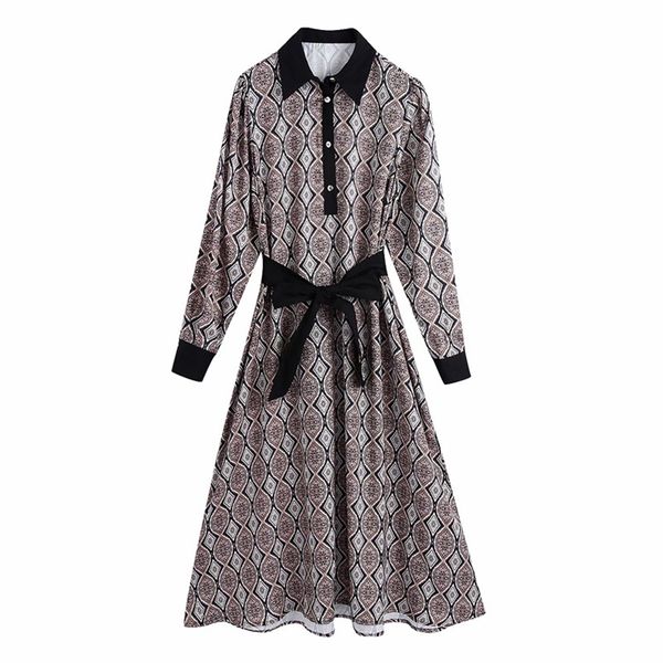 women summer vintage spliced dress long sleeve sashes bow tie buttons female elegant street shirts dresses clothes vestidos 210513, Black;gray
women summer vintage spliced dress long sleeve sashes bow tie buttons female elegant street shirts dresses clothes vestidos 210513, Black;gray