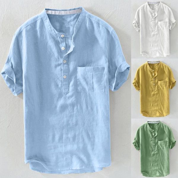 men's casual shirts men shirt cotton sleeve stand collar harajuku solid color vintage brand 2021 streetwear camisa masculina, White;black
men's casual shirts men shirt cotton sleeve stand collar harajuku solid color vintage brand 2021 streetwear camisa masculina, White;black