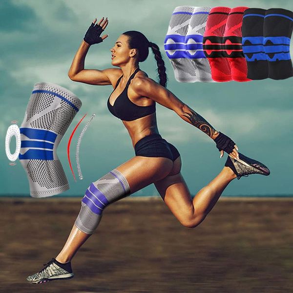 elbow & knee pads sport pad silicone spring patella joints brace protector compression sleeve basketball volleyball running fitness gear, Black;gray
elbow & knee pads sport pad silicone spring patella joints brace protector compression sleeve basketball volleyball running fitness gear, Black;gray
