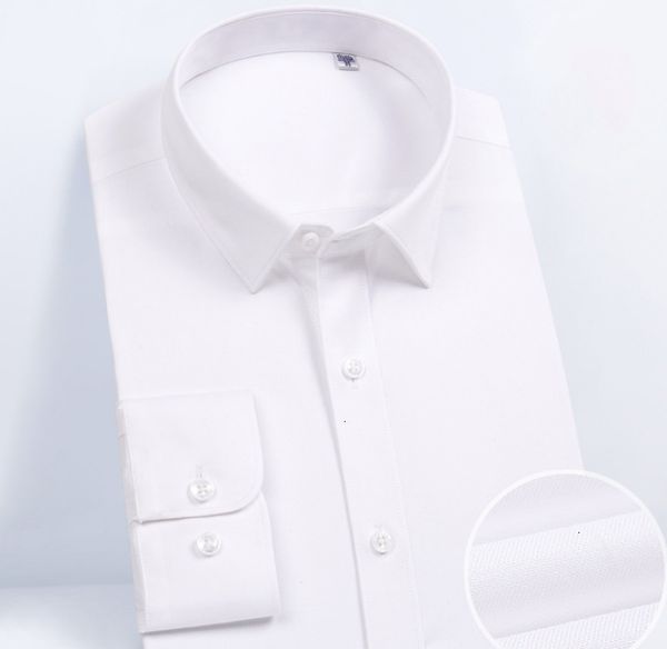 men's dress shirs spring white base coat long sleeve non ironing casual light business work clothes, White;black
men's dress shirs spring white base coat long sleeve non ironing casual light business work clothes, White;black