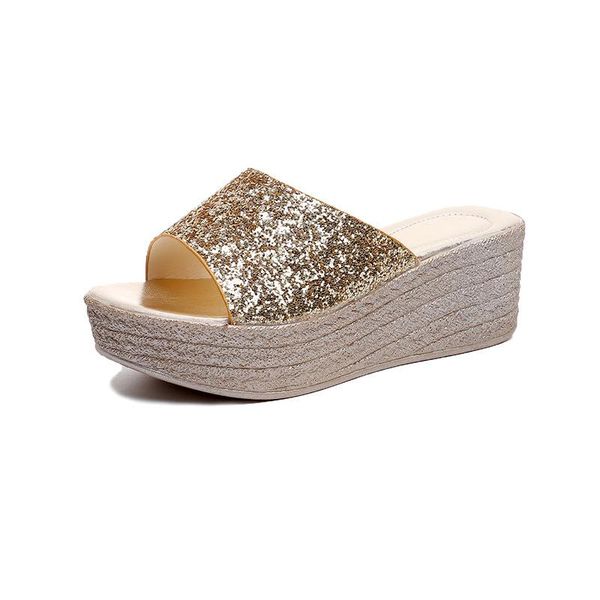 sandals 2021 fashion outdoor thick soled high heel slope women's one line beach sequin, Black
sandals 2021 fashion outdoor thick soled high heel slope women's one line beach sequin, Black