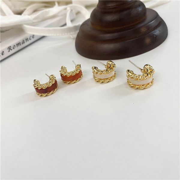 s925 silver needle earrings fashion women's net red temperament versatile c-shaped earrings and, Golden
s925 silver needle earrings fashion women's net red temperament versatile c-shaped earrings and, Golden