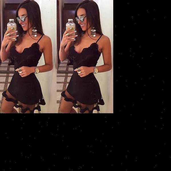summer lace sleeveless womens dress casual evening party v neck short mini black good quality woman clothes, Black;gray
summer lace sleeveless womens dress casual evening party v neck short mini black good quality woman clothes, Black;gray