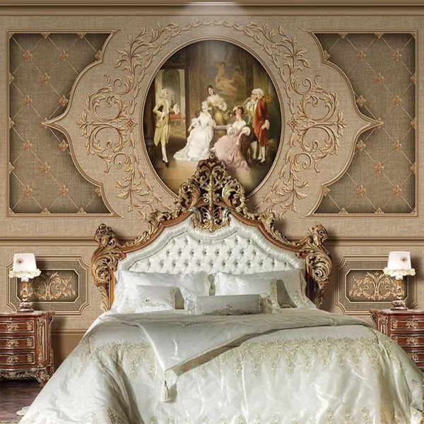 wallpapers european retro art luxury po mural for walls 3d living room tv sofa background wall covering home decor cloth
wallpapers european retro art luxury po mural for walls 3d living room tv sofa background wall covering home decor cloth