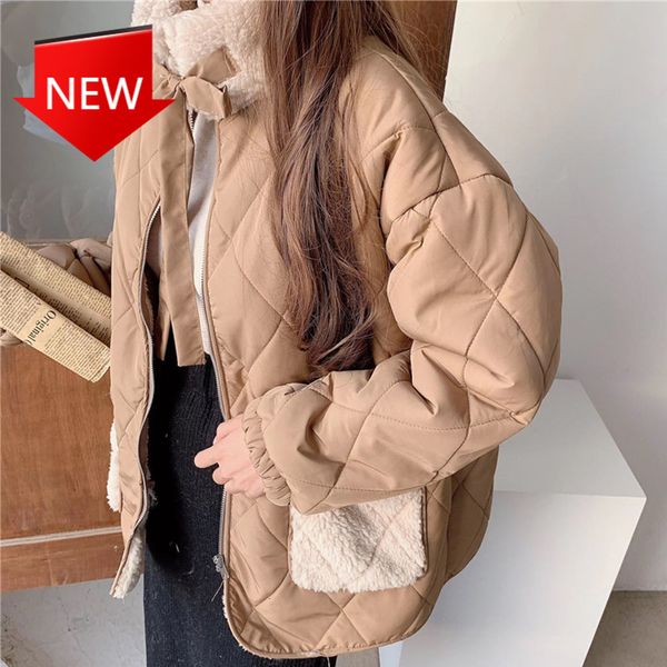 pouches of thick teddy japanese wadded jackets quilted cotton jacket female lamb wool winter, Black;red
pouches of thick teddy japanese wadded jackets quilted cotton jacket female lamb wool winter, Black;red
