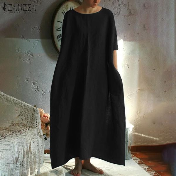 dresses kaftan women's summer sundress 2021 solid dress short sleeve maxi vestidos female casaul o neck robe plus size, Black;gray
dresses kaftan women's summer sundress 2021 solid dress short sleeve maxi vestidos female casaul o neck robe plus size, Black;gray
