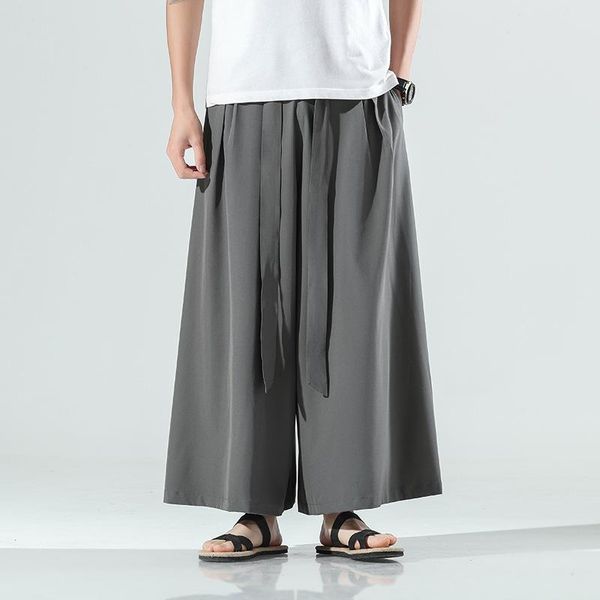 men's pants summer 2021 ice silk casual japanese loose large size wide leg thin ankle-length bell bottoms, Black
men's pants summer 2021 ice silk casual japanese loose large size wide leg thin ankle-length bell bottoms, Black