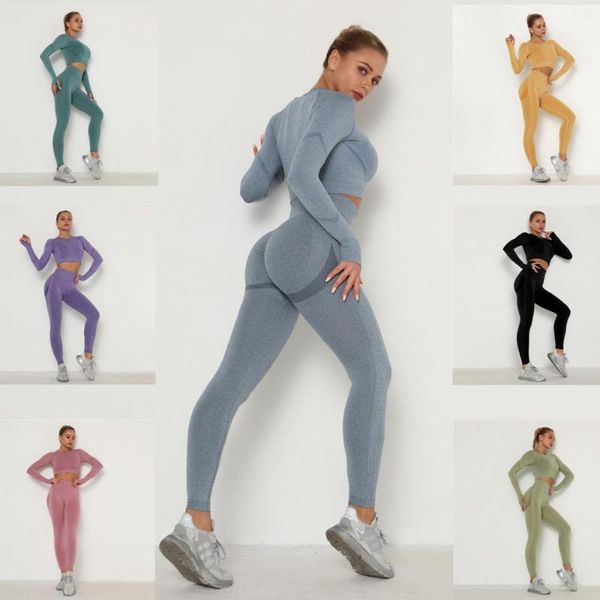 2pcs/set seamless women yoga push up pants sportswear gym tights fitness long sleeve crop high waist leggings running suits outfit
2pcs/set seamless women yoga push up pants sportswear gym tights fitness long sleeve crop high waist leggings running suits outfit