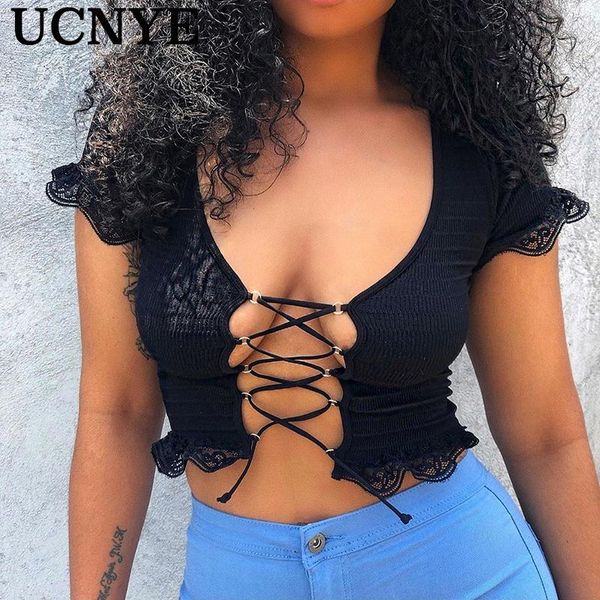 women's tanks & camis ucnye casual solid color splice lace short sleeve crop gothic women knitting up hollow out t shirt tank top, White
women's tanks & camis ucnye casual solid color splice lace short sleeve crop gothic women knitting up hollow out t shirt tank top, White