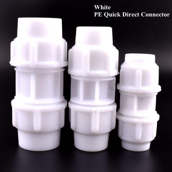 watering equipments 1pc 20~32mm white pe quick direct connector garden irrigation system farm domestic water pipe connectors hard tube fitti
watering equipments 1pc 20~32mm white pe quick direct connector garden irrigation system farm domestic water pipe connectors hard tube fitti