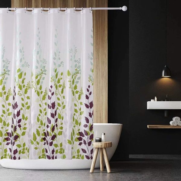 fenoduao shower curtain, peva waterproof shower curtains with hooks for bathroom, 72x72 inch green maple leaf
fenoduao shower curtain, peva waterproof shower curtains with hooks for bathroom, 72x72 inch green maple leaf