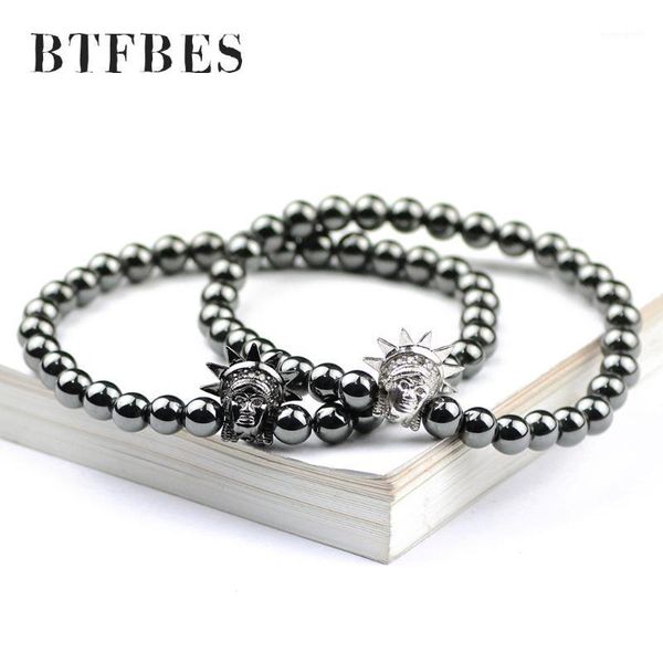 charm bracelets btfbes charms bracelet men 6mm hematite ball inlay zircon goddess of victory trendy jewelry erkek pulseira masculina1, Golden;silver
charm bracelets btfbes charms bracelet men 6mm hematite ball inlay zircon goddess of victory trendy jewelry erkek pulseira masculina1, Golden;silver