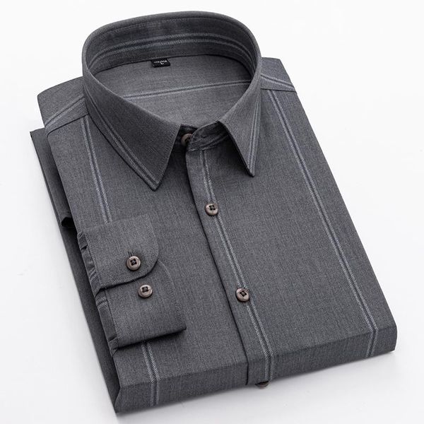men's casual shirts 2021 autumn middle-aged business striped long-sleeved shirt skin-friendly soft, White;black
men's casual shirts 2021 autumn middle-aged business striped long-sleeved shirt skin-friendly soft, White;black