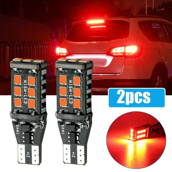 emergency lights 2pcs t15 921 912 flash strobe pure red led center high mount s3rd brake light bulbs prevent car traffic accident
emergency lights 2pcs t15 921 912 flash strobe pure red led center high mount s3rd brake light bulbs prevent car traffic accident