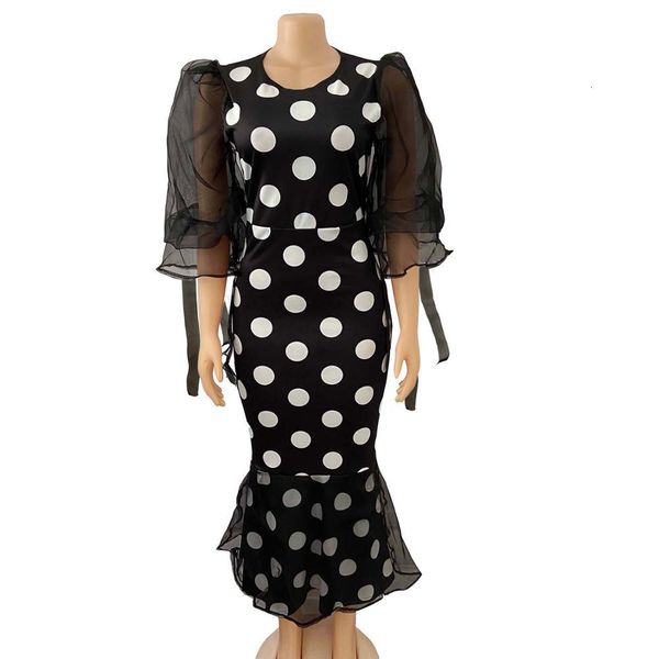 dress printed polka dot women shredded see the manga bundle hip bodycon mermaid dressed in african women's robes tsap, Black;gray
dress printed polka dot women shredded see the manga bundle hip bodycon mermaid dressed in african women's robes tsap, Black;gray