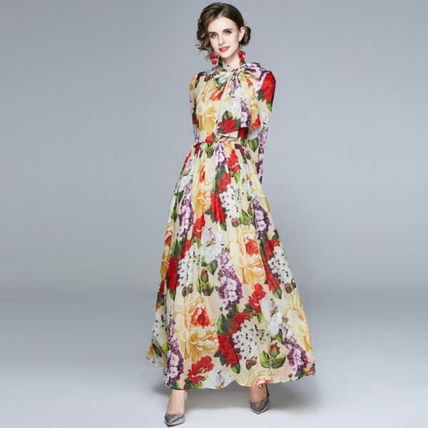 autumn romantic floral holiday maxi dress robe women long sleeve flower print sashes pleated chiffon long dress + scarf 210514, Black;gray
autumn romantic floral holiday maxi dress robe women long sleeve flower print sashes pleated chiffon long dress + scarf 210514, Black;gray
