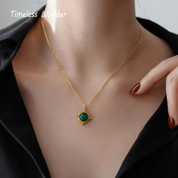 timeless wonder glam green stone chains choker necklace women stainless steel jewelry goth fashion boho ins party fancy 7643 chokers, Golden;silver
timeless wonder glam green stone chains choker necklace women stainless steel jewelry goth fashion boho ins party fancy 7643 chokers, Golden;silver