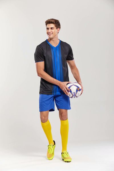#z28 football uniform men soccer jersey printing team custom track and field sports short-sleeved shirt, Black;yellow
#z28 football uniform men soccer jersey printing team custom track and field sports short-sleeved shirt, Black;yellow