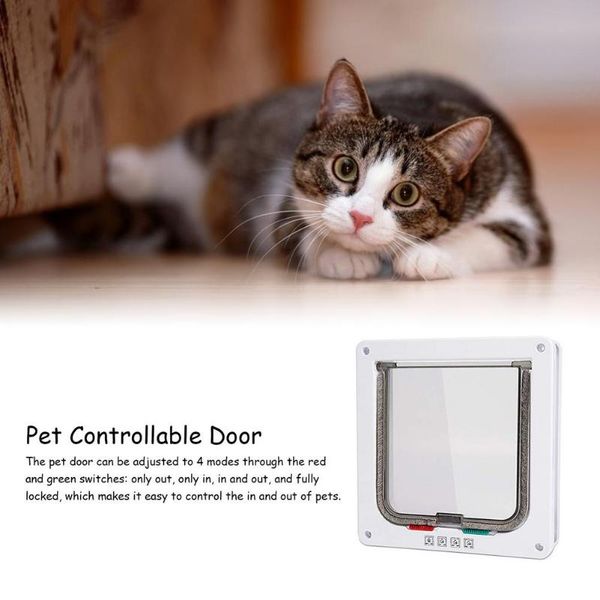 cat carriers,crates & houses dog flap door with 4 way security lock for cats kitten abs plastic small pet gate controllable in and out
cat carriers,crates & houses dog flap door with 4 way security lock for cats kitten abs plastic small pet gate controllable in and out