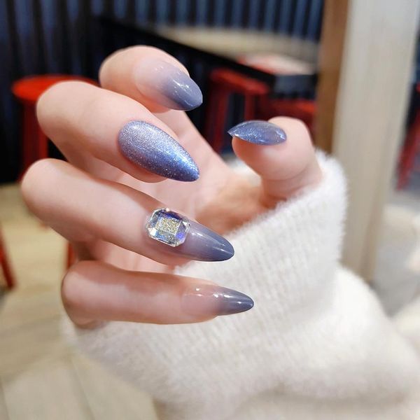 false nails fake gradient blue stiletto nail tips with flashing big diamond finished detachable art patch glue manicure tool, Red;gold
false nails fake gradient blue stiletto nail tips with flashing big diamond finished detachable art patch glue manicure tool, Red;gold