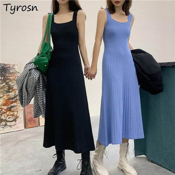 casual dresses women sleeveless solid a-line knitted stylish mid-calf straps sweet lovely tender simple all-match leisure ulzzang teens, Black;gray
casual dresses women sleeveless solid a-line knitted stylish mid-calf straps sweet lovely tender simple all-match leisure ulzzang teens, Black;gray