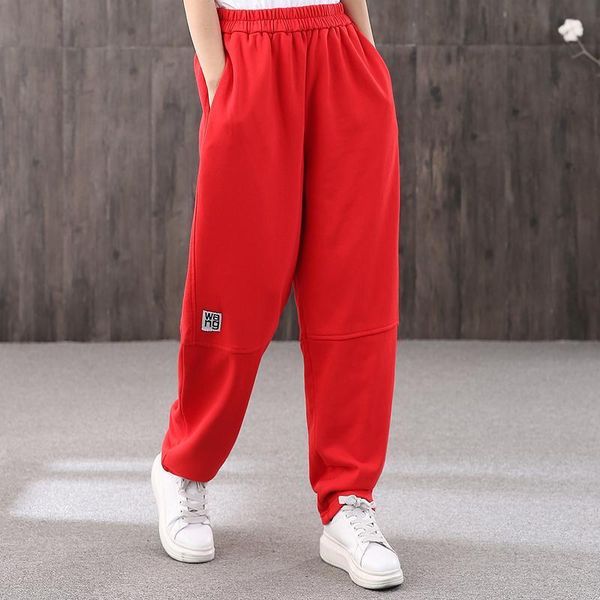 women's pants & capris large 2021 autumn winter letter label thickened elastic waist sweatpants loose and versatile harlan casual, Black;white
women's pants & capris large 2021 autumn winter letter label thickened elastic waist sweatpants loose and versatile harlan casual, Black;white