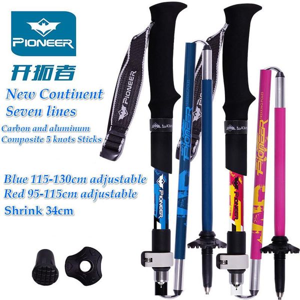 pioneer walking sticks adjustable 3 section handle outdoor hiking pole trekking climbing poles us stick 2pcs
pioneer walking sticks adjustable 3 section handle outdoor hiking pole trekking climbing poles us stick 2pcs