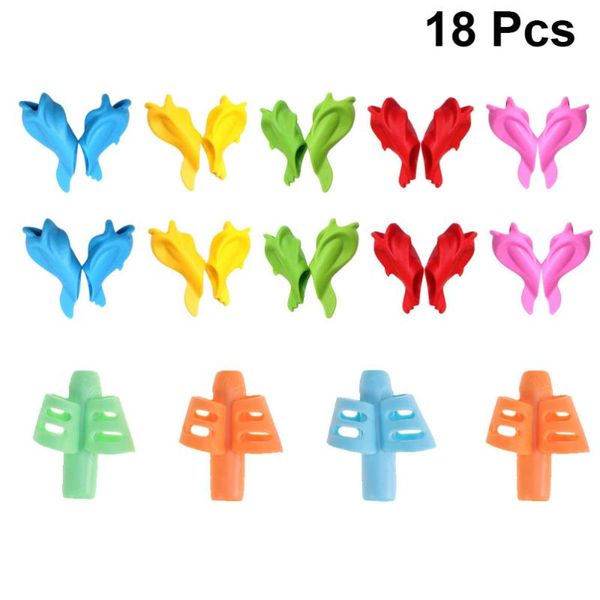 18pcs soft writing training devices pencil grasp correctors cover creative pecil holder for students random color refills, Black;red
18pcs soft writing training devices pencil grasp correctors cover creative pecil holder for students random color refills, Black;red