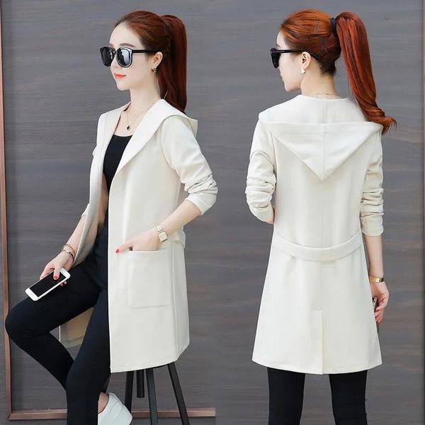 women's trench coats mid-length jacket women spring autumn wear 2021 korean windbreaker ladies hooded coat large size trendy female l6, Tan;black
women's trench coats mid-length jacket women spring autumn wear 2021 korean windbreaker ladies hooded coat large size trendy female l6, Tan;black