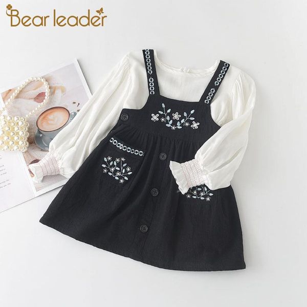 bear leader baby girls suspender costumes 2021 fashion spring embroidery flower dresses kids long sleeve sweet vestidos 3-7y girl's, Red;yellow
bear leader baby girls suspender costumes 2021 fashion spring embroidery flower dresses kids long sleeve sweet vestidos 3-7y girl's, Red;yellow