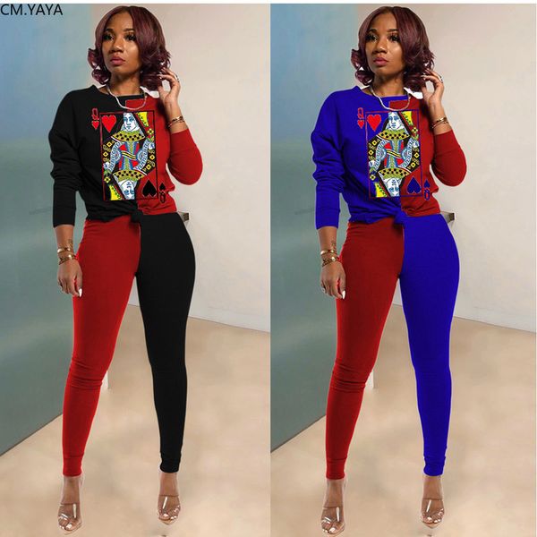 patchwork fashion women two piece set spade q print sweatshirt jogger pants suit trasuit matching set casual outfitby air, White
patchwork fashion women two piece set spade q print sweatshirt jogger pants suit trasuit matching set casual outfitby air, White