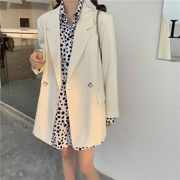 women's suits & blazers white blazer coat 2021 spring and autumn british style design sense niche suit top, White;black
women's suits & blazers white blazer coat 2021 spring and autumn british style design sense niche suit top, White;black