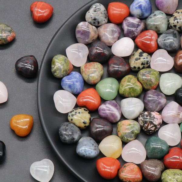 15mm heart ornaments natural rose quartz turquoise stone naked stones decoration hand play handle pieces accessories, Black
15mm heart ornaments natural rose quartz turquoise stone naked stones decoration hand play handle pieces accessories, Black