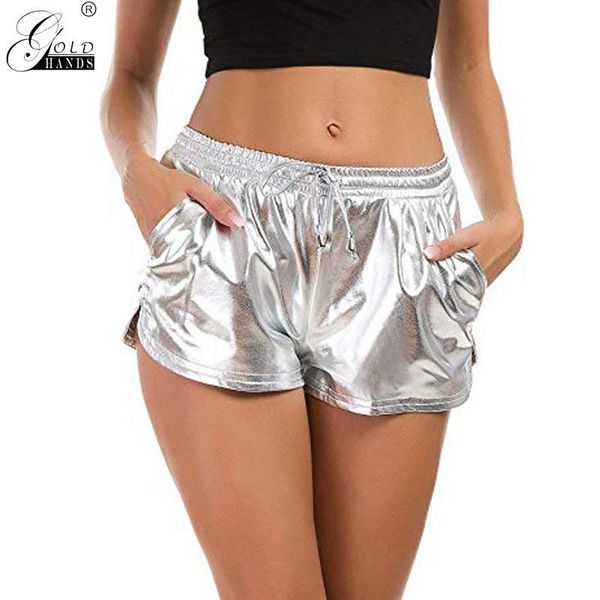 women's shorts gold hands autumn women casual solid metal color short empire straight drawstring cotton sports, White;black
women's shorts gold hands autumn women casual solid metal color short empire straight drawstring cotton sports, White;black