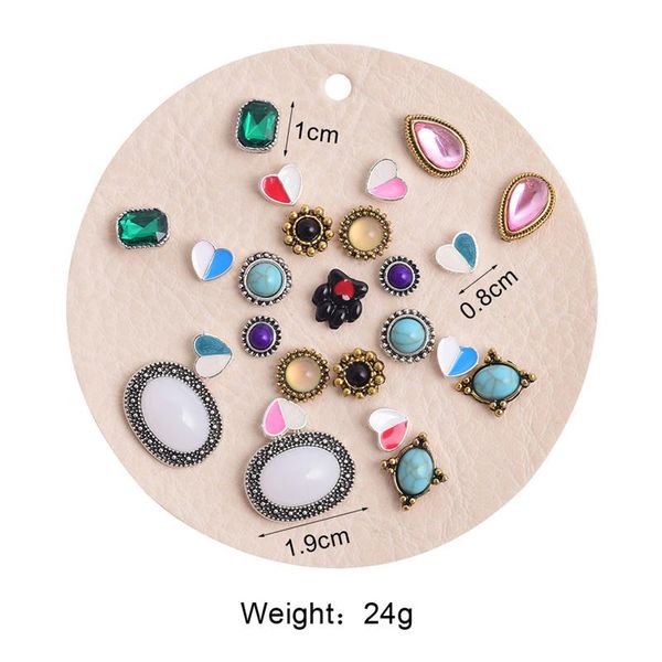 25pieces fashion women earrings set pearl crystal stud boho geometric round female simple trendy jewelry, Golden;silver
25pieces fashion women earrings set pearl crystal stud boho geometric round female simple trendy jewelry, Golden;silver