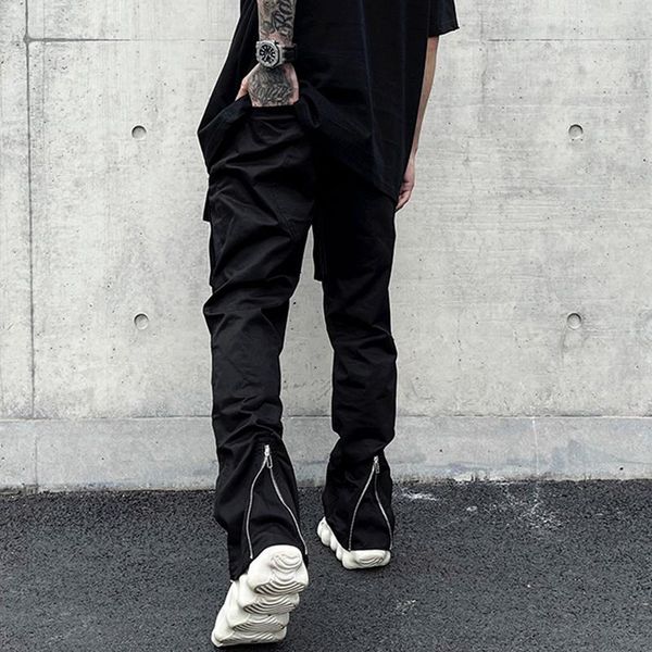 men's pants back ankle zipper pockets cargo for mens high street drawstring straight black overalls oversize loose casual trousers
men's pants back ankle zipper pockets cargo for mens high street drawstring straight black overalls oversize loose casual trousers