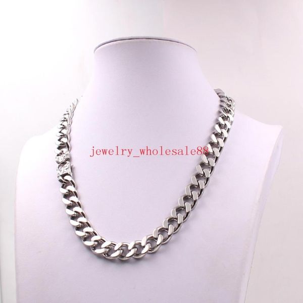 11mm / 15mm 24 inch high polished jewelry 316l stainless steel fashion vintage miami cuban curb chain necklace for men's gifts chains, Silver
11mm / 15mm 24 inch high polished jewelry 316l stainless steel fashion vintage miami cuban curb chain necklace for men's gifts chains, Silver
