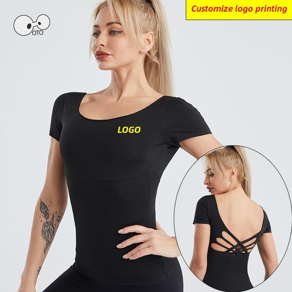 custom logo built-in bra sport shirts women backless yoga workout fitness padded t-shirt gym running cothing jerseys, Black;blue
custom logo built-in bra sport shirts women backless yoga workout fitness padded t-shirt gym running cothing jerseys, Black;blue