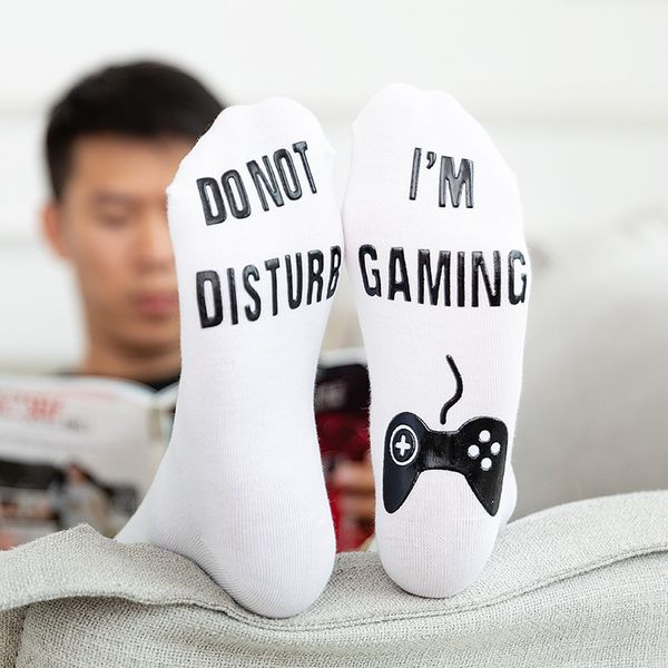 women's sorks hosiery dispensing sos game bla and white letter iam gaming do not, Black;white
women's sorks hosiery dispensing sos game bla and white letter iam gaming do not, Black;white