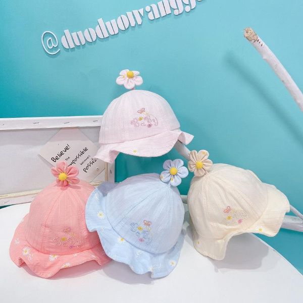 cute flower baby girl bucket hat summer spring outdoor children beach cap soft cotton toddler kids sun 1-3y caps & hats, Yellow
cute flower baby girl bucket hat summer spring outdoor children beach cap soft cotton toddler kids sun 1-3y caps & hats, Yellow