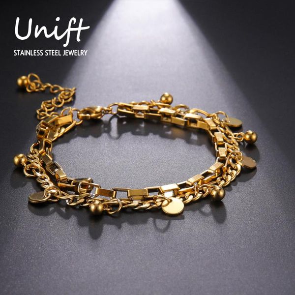 unift simple round pendant bracelets small piece stainless steel female accessories trendy charms fashion bangle jewelry gifts link, chain, Black
unift simple round pendant bracelets small piece stainless steel female accessories trendy charms fashion bangle jewelry gifts link, chain, Black