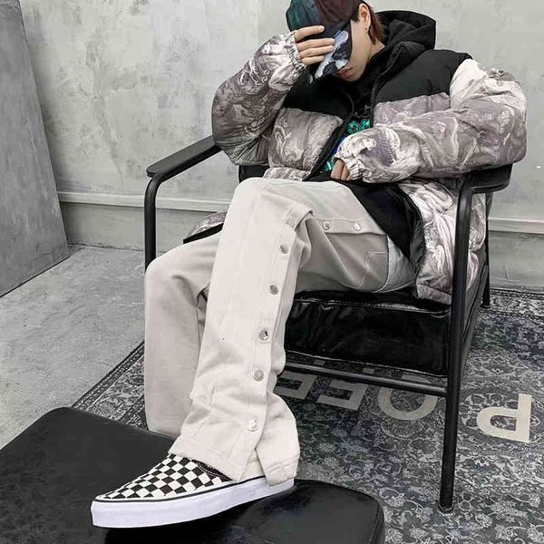 men's pants sweatpants with double-sided, elastic, hip-hop style, wide legs of5s, Black
men's pants sweatpants with double-sided, elastic, hip-hop style, wide legs of5s, Black