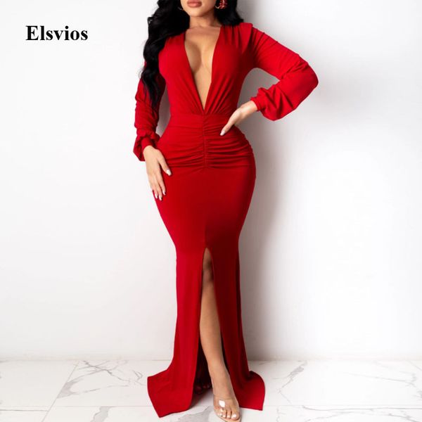 deep v-neck draped bodycon long dress women elegant slit maxi dress spring autumn long sleeve party dress clubwear vestidoshigh quality, Black;gray
deep v-neck draped bodycon long dress women elegant slit maxi dress spring autumn long sleeve party dress clubwear vestidoshigh quality, Black;gray