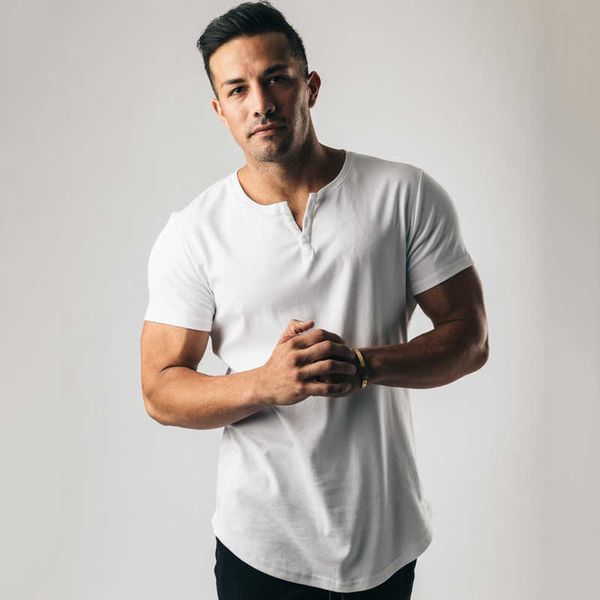 muscle fitness brothers summer new men's sports leisure light board button less short sleeve t-shirt, White;black
muscle fitness brothers summer new men's sports leisure light board button less short sleeve t-shirt, White;black