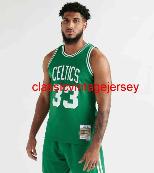 mitchell ness 1985-86 larry bird green kelly road swingman jersey embroidery custom any name number xs-5xl 6xl, Black
mitchell ness 1985-86 larry bird green kelly road swingman jersey embroidery custom any name number xs-5xl 6xl, Black