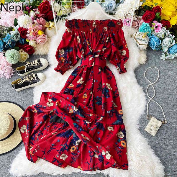 neploe vintage boho ruffles off shoulder midi bandage dress women floral print beach chiffon dresses party holiday vestidos 210423, Black;gray
neploe vintage boho ruffles off shoulder midi bandage dress women floral print beach chiffon dresses party holiday vestidos 210423, Black;gray