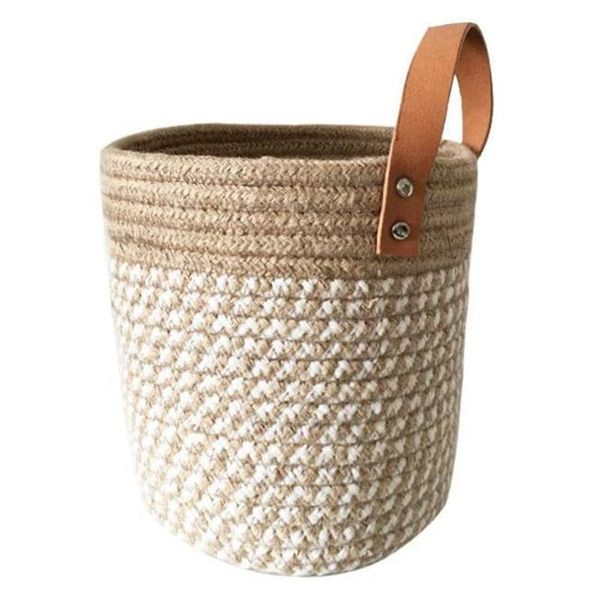 storage baskets wall hanging basket - cotton rope woven closet bins shelf organizer for plant home decor
storage baskets wall hanging basket - cotton rope woven closet bins shelf organizer for plant home decor